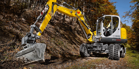wacker neuson ew100 EW65 9503 6503 rubber tire excavators for sale used wheel excavators for sale mini wheel excavators for sale or rental wacker neuson