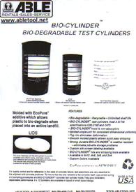 Concrete Curing Test Cylinders for use with Concrete Curing Boxes Thermocure Now Available for Sale at Able Tool & Equipment Rental South Windsor, CT